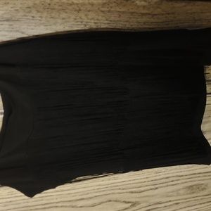 Black fringe tank top